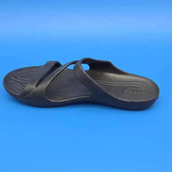 Crocs Sandals Women's Kadee II Strappy Slip-on Black Size 9 Comfort Shoe New - Picture 8 of 10